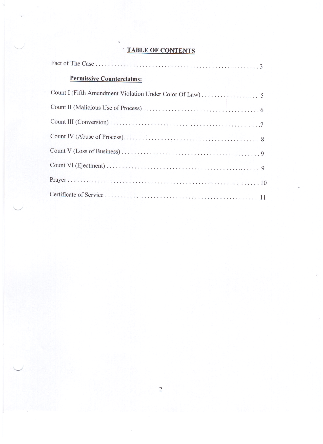 Permissive Counterclaims