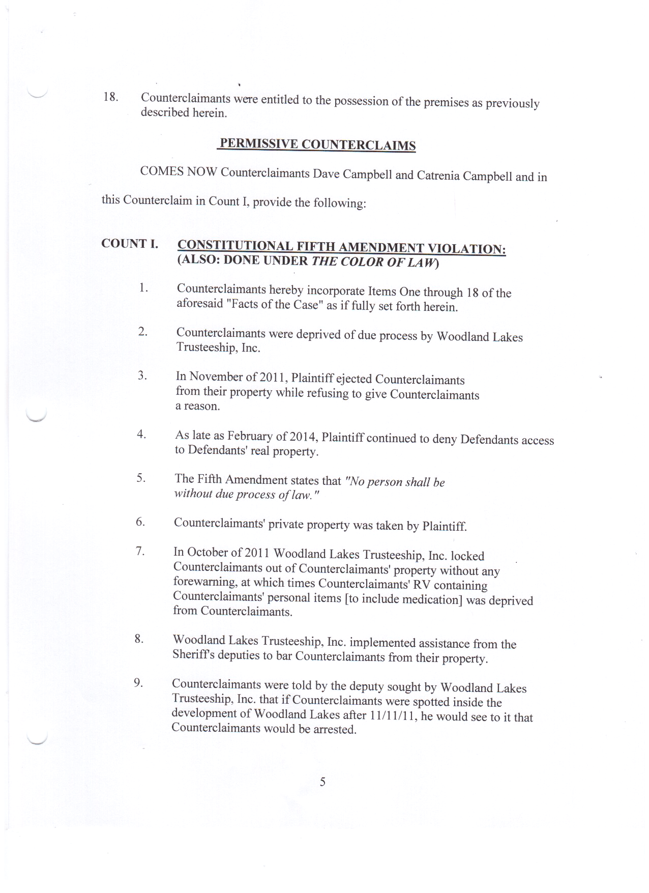 Permissive Counterclaims