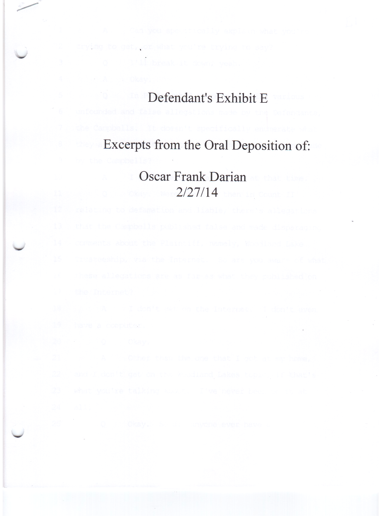 Exhibit E