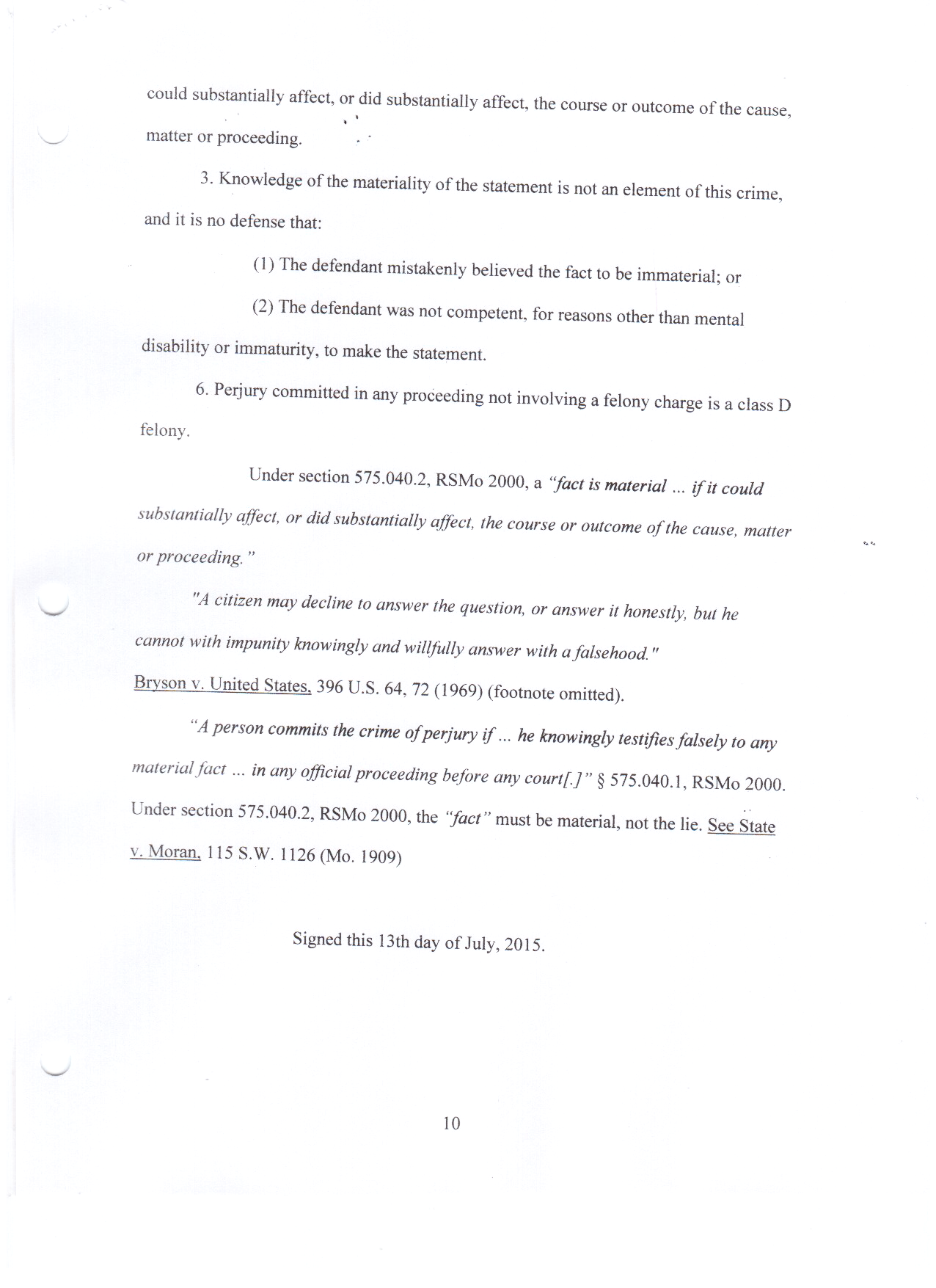 Memorandum