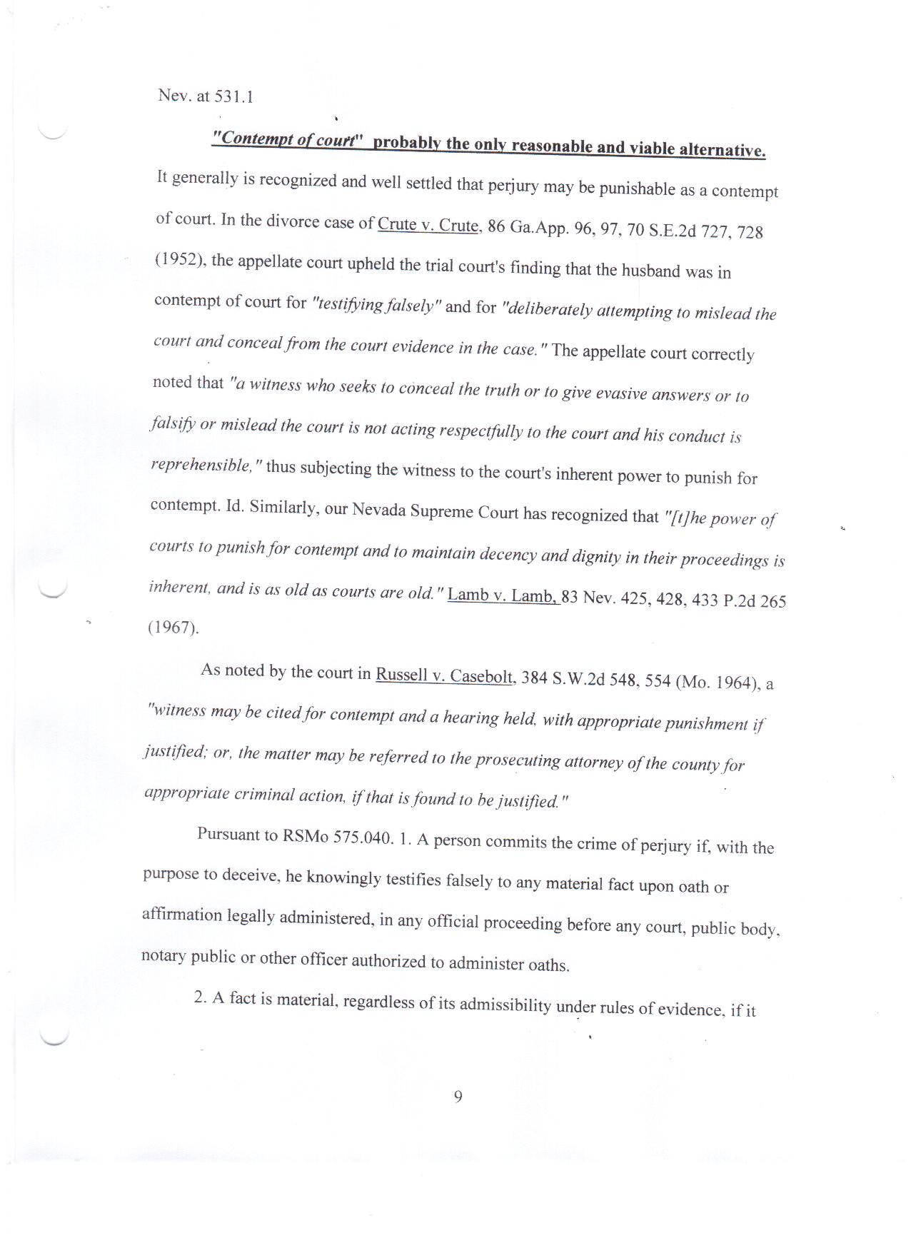 Memorandum