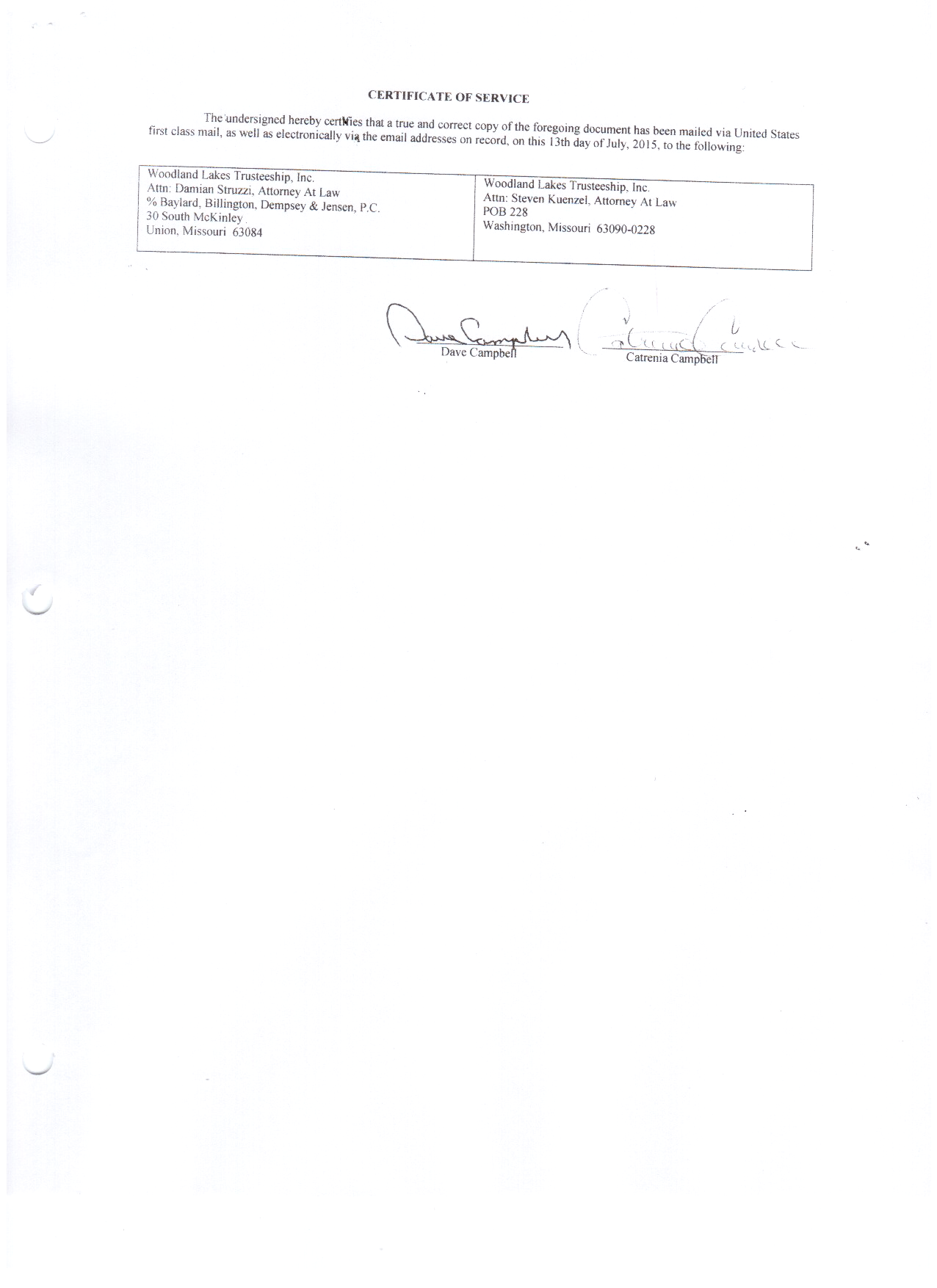 Notice of Hearing