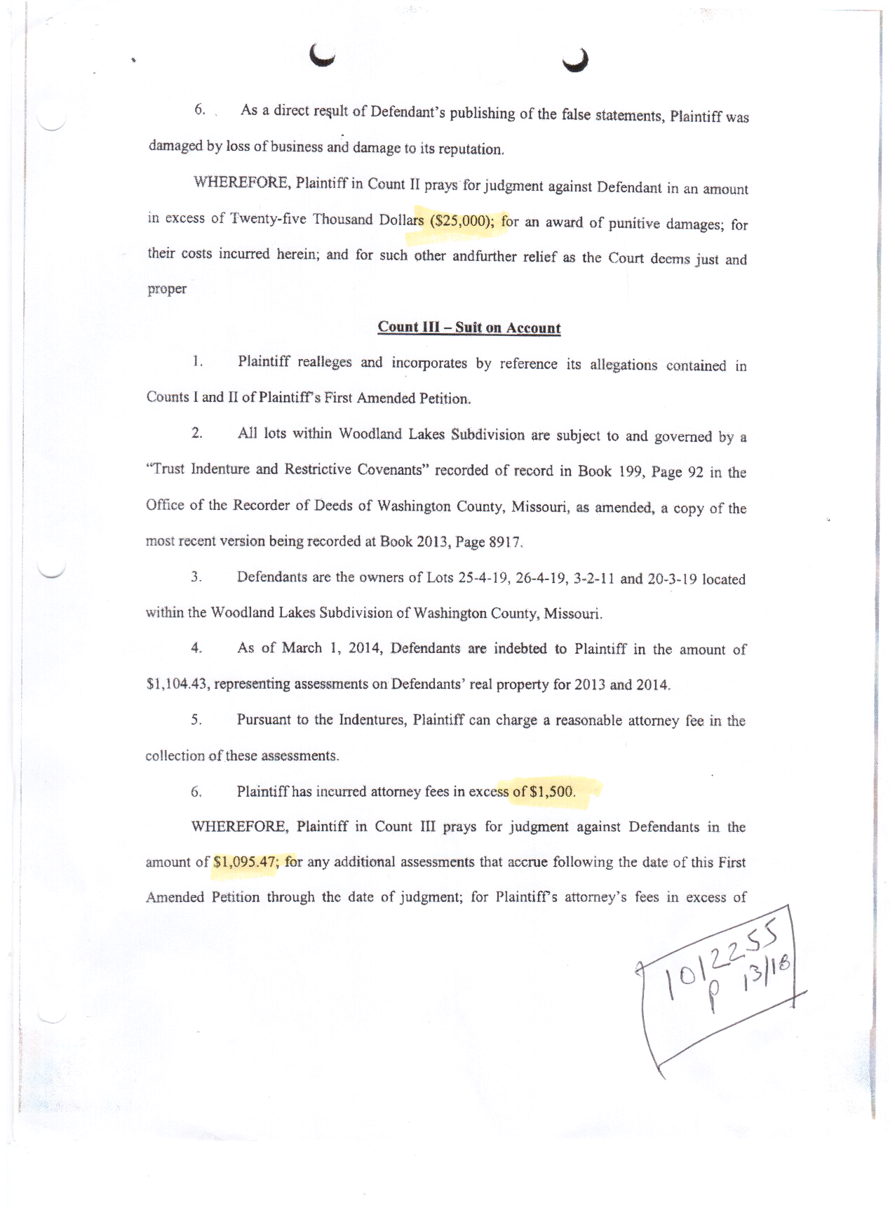 Amended Petition