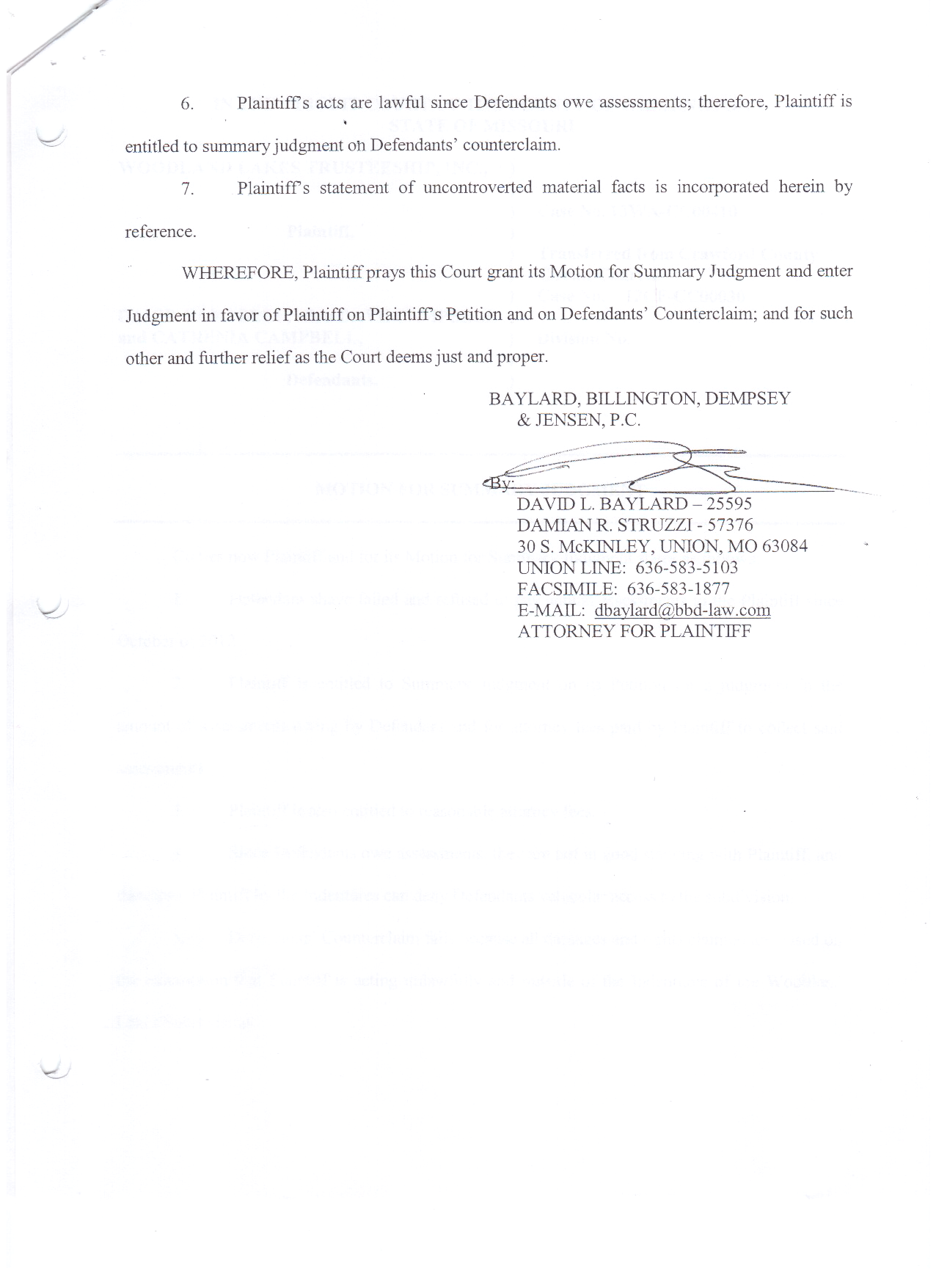 Summary Judgment